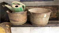 Galvanized Buckets, Plant Watering Container, Etc.
