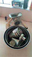 Vintage kitchen meat food grinder