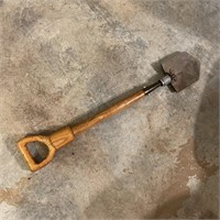 Shovel/ Trenching Tool w/ Handcrafted Wood Handle