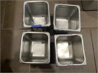 4 pcs-Stainless Steel Warming Tray Pans-Small
