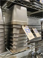 8 pcs-Stainless Steel Warming Tray Pans-Medium