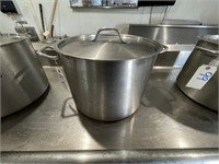 Stainless Steel Large Cooking Pot w/Lid