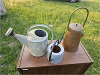 Watering cans & kettle for country decor