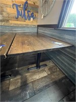 2 Legged Wood Top Restaurant Chair 54" x 36"