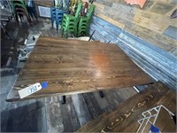 2 Legged Wood Top Restaurant Chair 54" x 36"