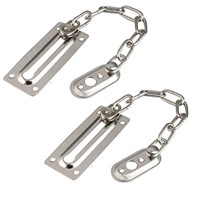 Brand New   KADBLE 2 Piece Door Chain Lock, Stainl