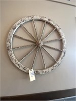Decorative Wooden Wagon Wheel 32" Dia