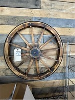 Decorative Wooden Wagon Wheel 24" Dia
