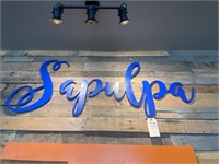 Decorative Wooden Sign Sapulpa 60" x 24"