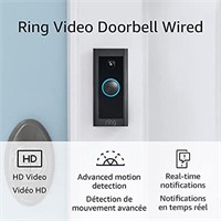 As-is  Black Ring Video Doorbell Wired ? Convenien