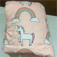 Open Box   Amazon Basics Unicorn Bed Cover 66in x