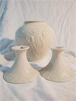 VINTAGE Lenox Vase & Candlestick Holder combo.