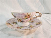 Beautiful Bone China TEACUP with saucer from