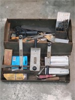 Grandpa's Metal Tool Box with lots of old tools