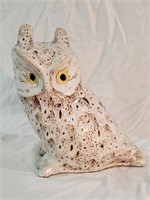 Artist signed Porcelain Owl Figure Souvenir from