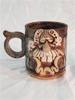 Crazy Face Coffee Mug - ceramic mug made by an