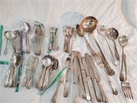Big bundle of Silver-plated Kitchen Items, Salad