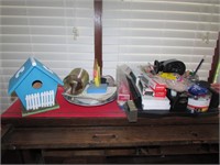 light,birdhouse & items