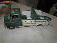 old cities service toy tow truck