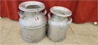 Antique Cream Cans - some are painted, some rust