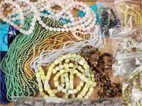 Lot of Natural Beaded Stone Necklaces NOS +