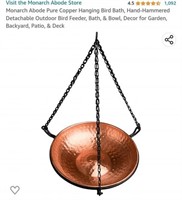 MSRP $50 Copper Bird Bath