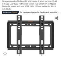 MSRP $20 FIxed TV Wall Bracket