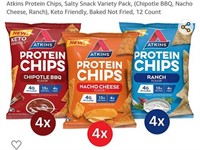 MSRP $25 Pack 12 Atkins Protein Chips