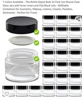 MSRP $25 Set 25 Glass Jars