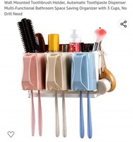 MSRP $25 Toothbrush Holder Paste Dispenser