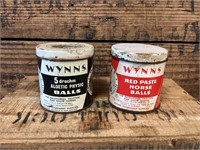 Rare Wynns Horse Balls Tins