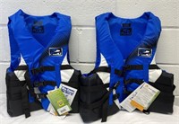 Fluid Med & Large Life Jackets with tags - WA