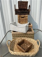 Wicker + Seagrass-look  Baskets - YM