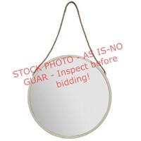 Gallery solutions 30" rnd mirror with rope