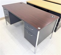 HON office desk, 60" wide x 30" deep x 30" tall.