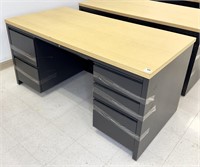 5 drawer office desk, 60" wide x 30" deep