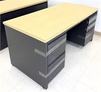 5 drawer office desk, 60" wide x 30" deep
