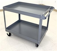 Uline metal two tier supply/support cart,