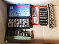 Box of impact sockets & others