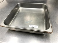 2/3 SIZE 2.5" DEEP STAINLESS STEEL STEAM PAN