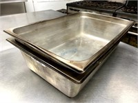 FULL SIZE 6" DEEP STAINLESS STEEL STEAM PAN