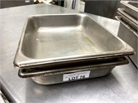 1/2 SIZE 2.5" DEEP STAINLESS STEEL STEAM PAN