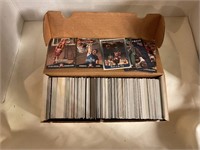 Box of assorted sport cards