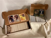 2 boxes of assorted sport cards