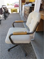 Rolling Upholstered Chair