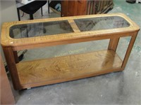 Wood & Glass Sofa / Entry Table
