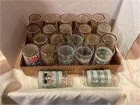 Flat of assorted derby glasses