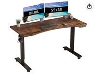 bilbil  Curved Electric adjustable desk