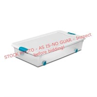 Sterilite 56 Qt. Plastic Rolling Latching Box