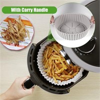 2 Pack 8.1 inch Silicone Air Fryer Pot  Liners